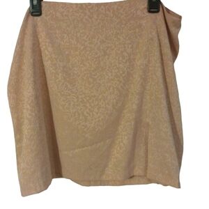 House of Harlow 1960 Mini Skirt Blush Pink Zip Closure Feminine Sexy Casual XL